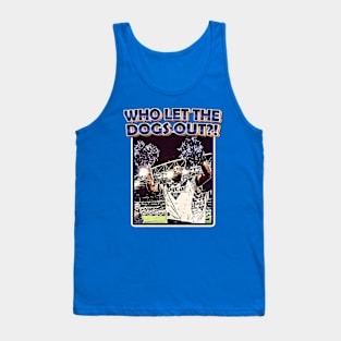 Canterbury Bulldogs - Cheerleader Kasiano - WHO LET THE DOGS OUT?! Tank Top